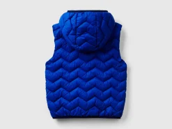Padded vest with hood
