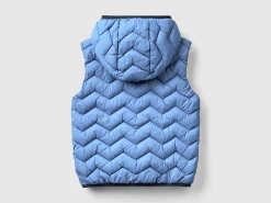 Padded vest with hood