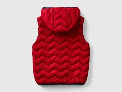 Padded vest with hood