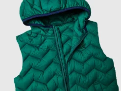 Padded vest with hood