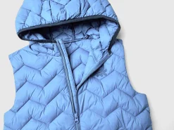 Padded vest with hood