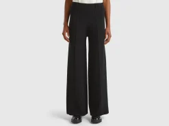 Palazzo trousers in viscose blend