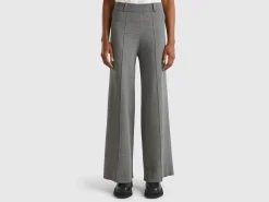 Palazzo trousers in viscose blend