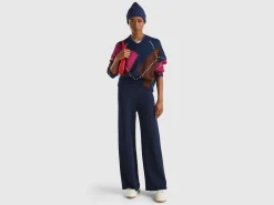 Palazzo trousers in viscose blend