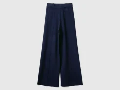 Palazzo trousers in viscose blend
