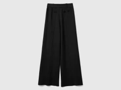 Palazzo trousers in viscose blend