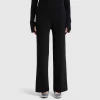 Palazzo trousers with lurex
