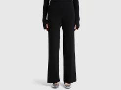 Palazzo trousers with lurex