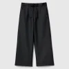 Palazzo trousers with sash