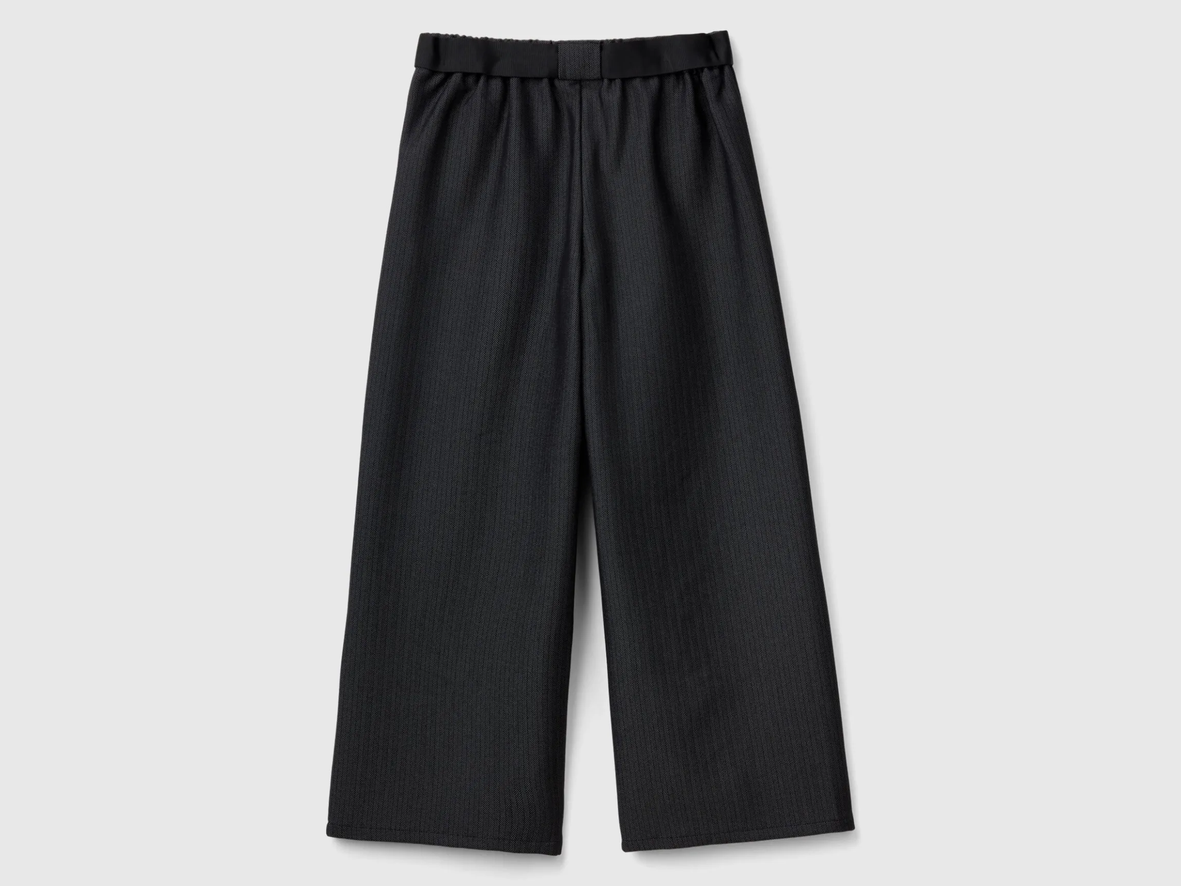 Palazzo trousers with sash