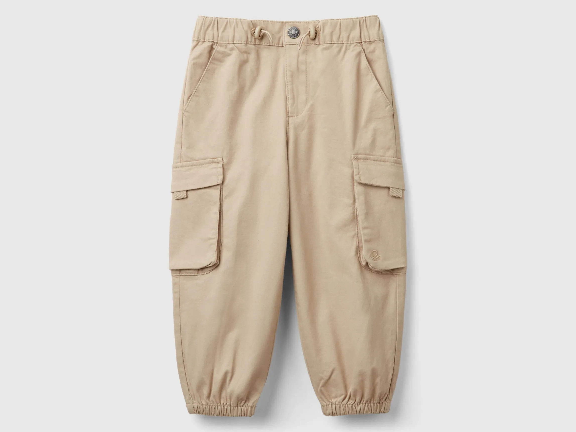 Parachute trousers in stretch cotton