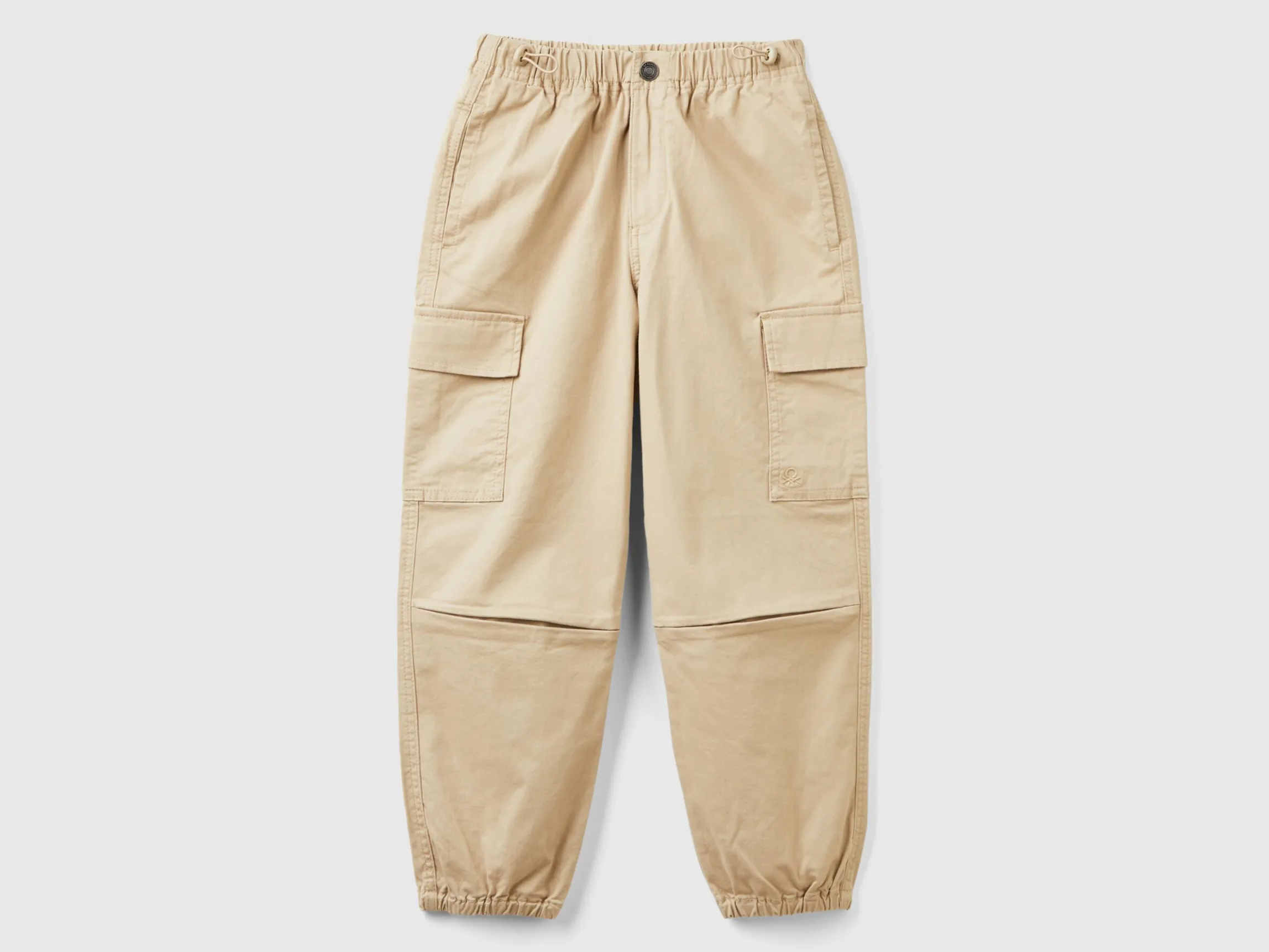 Parachute trousers in stretch cotton