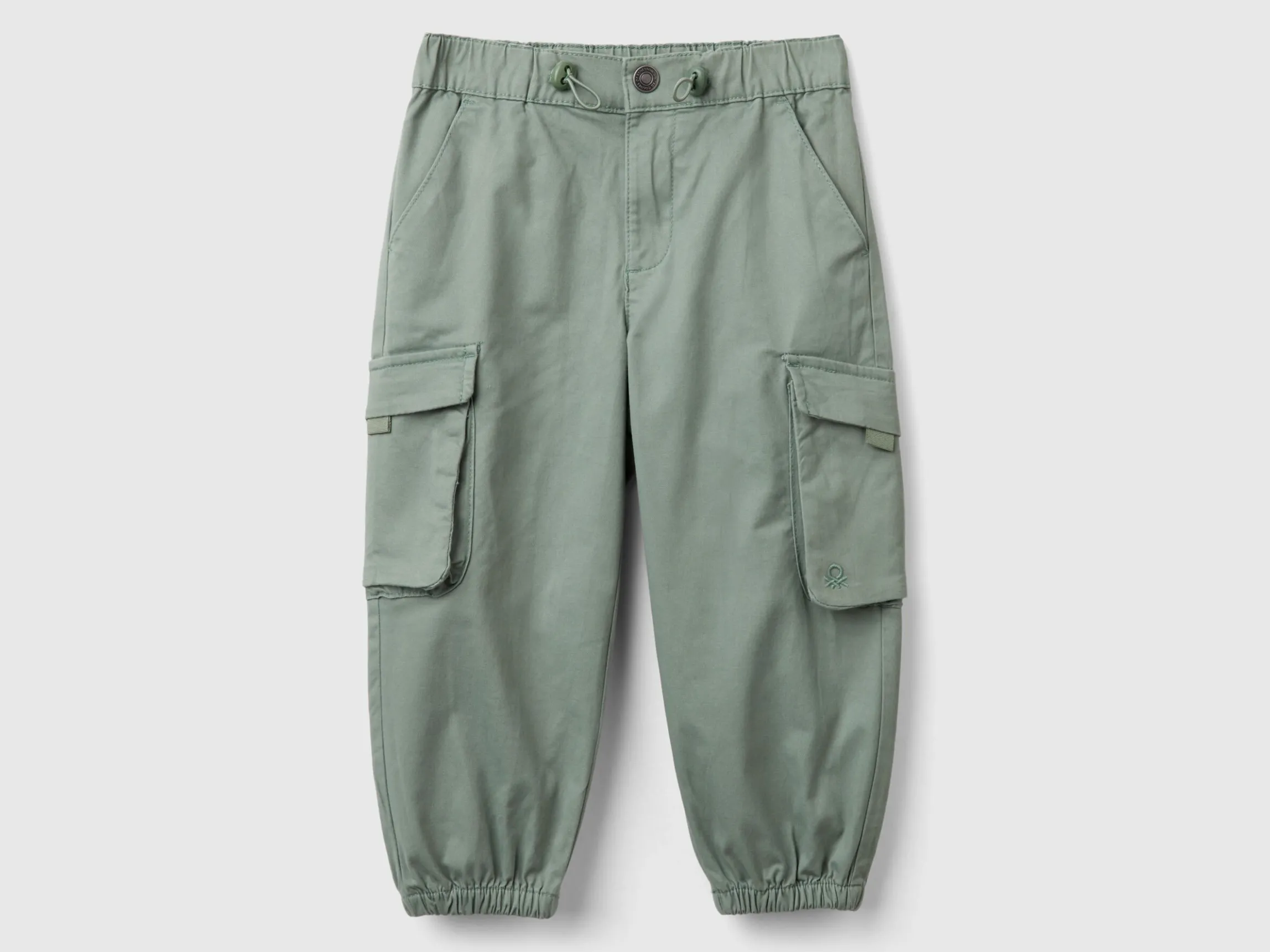 Parachute trousers in stretch cotton