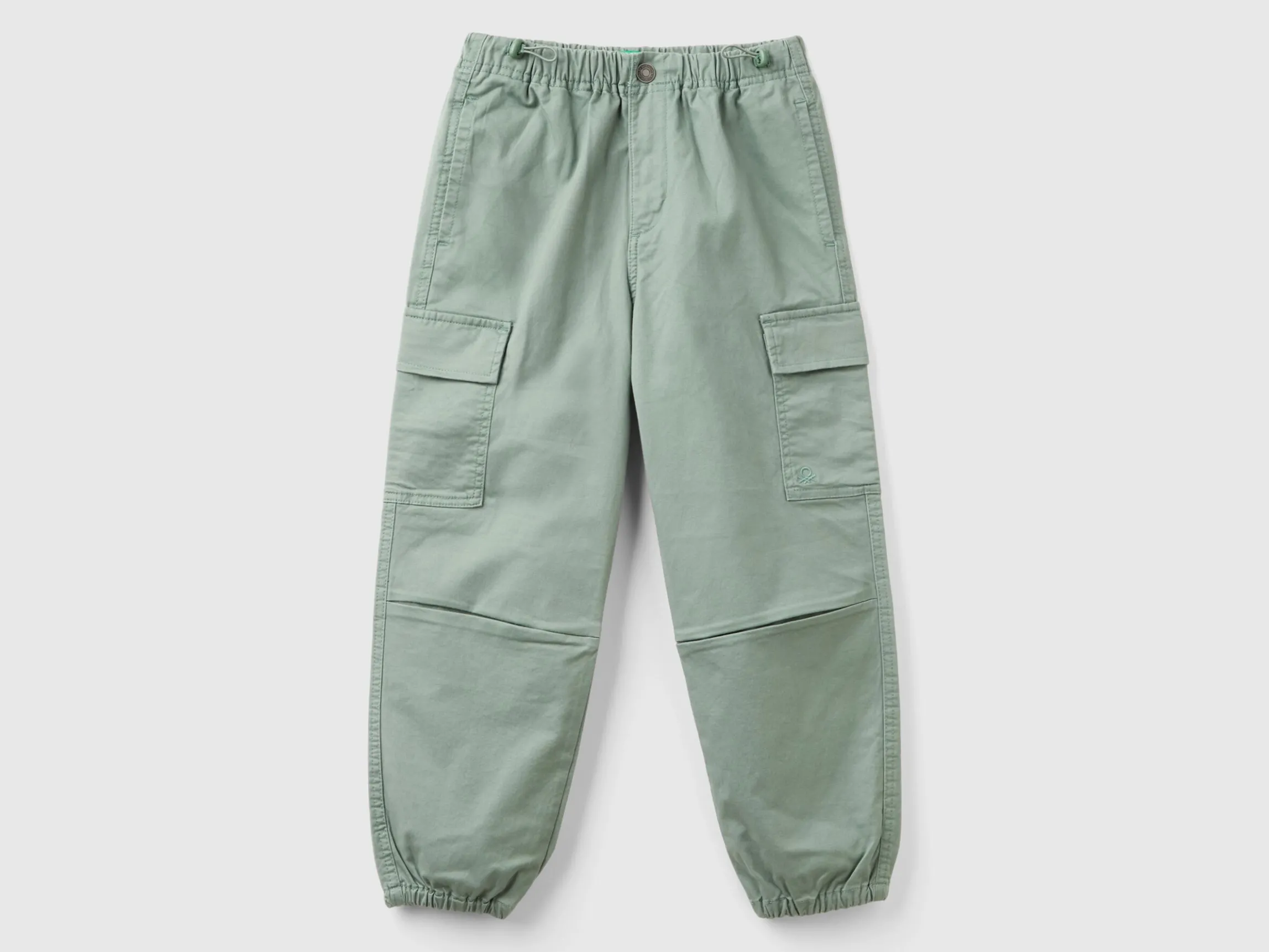 Parachute trousers in stretch cotton