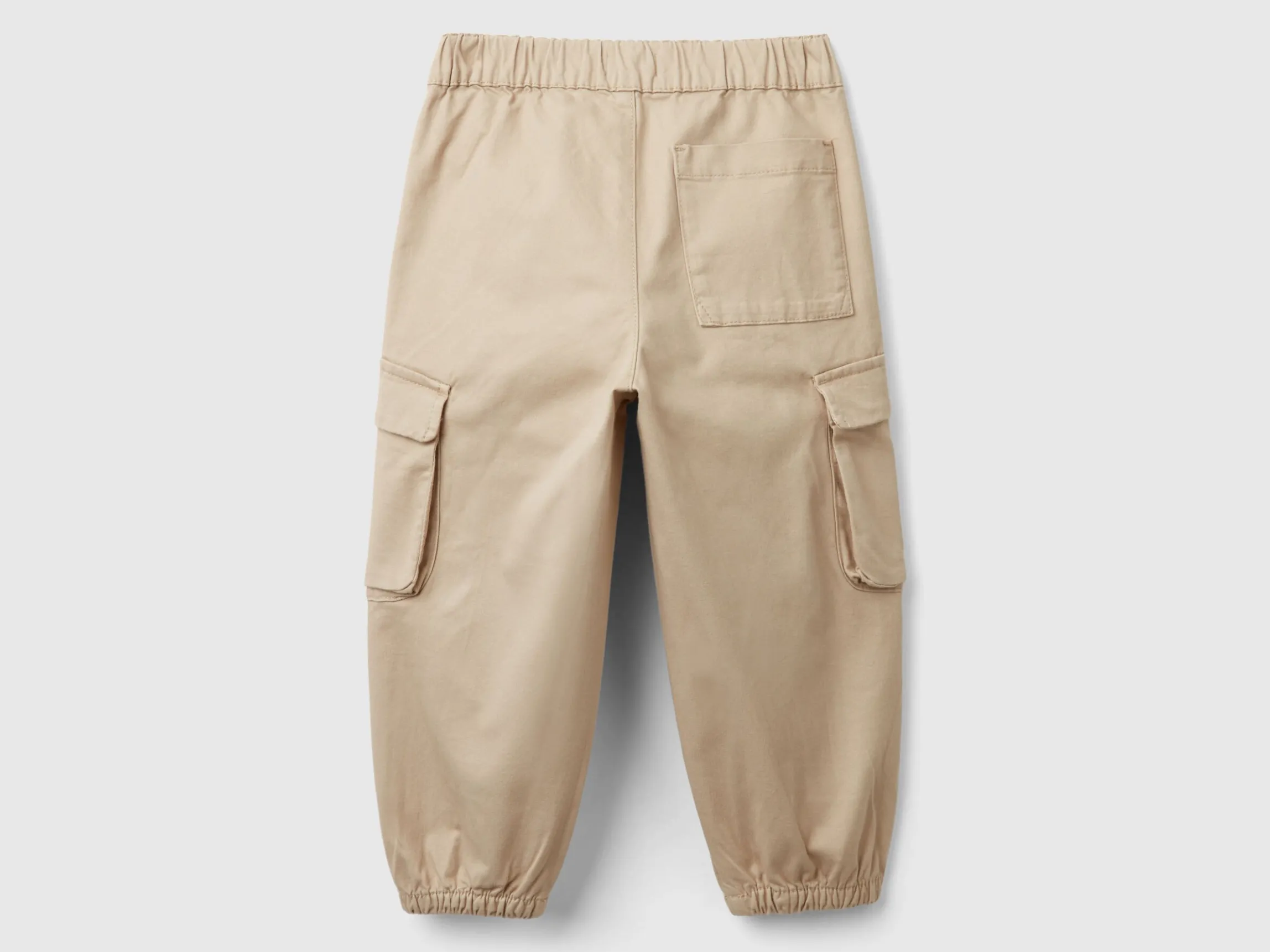 Parachute trousers in stretch cotton
