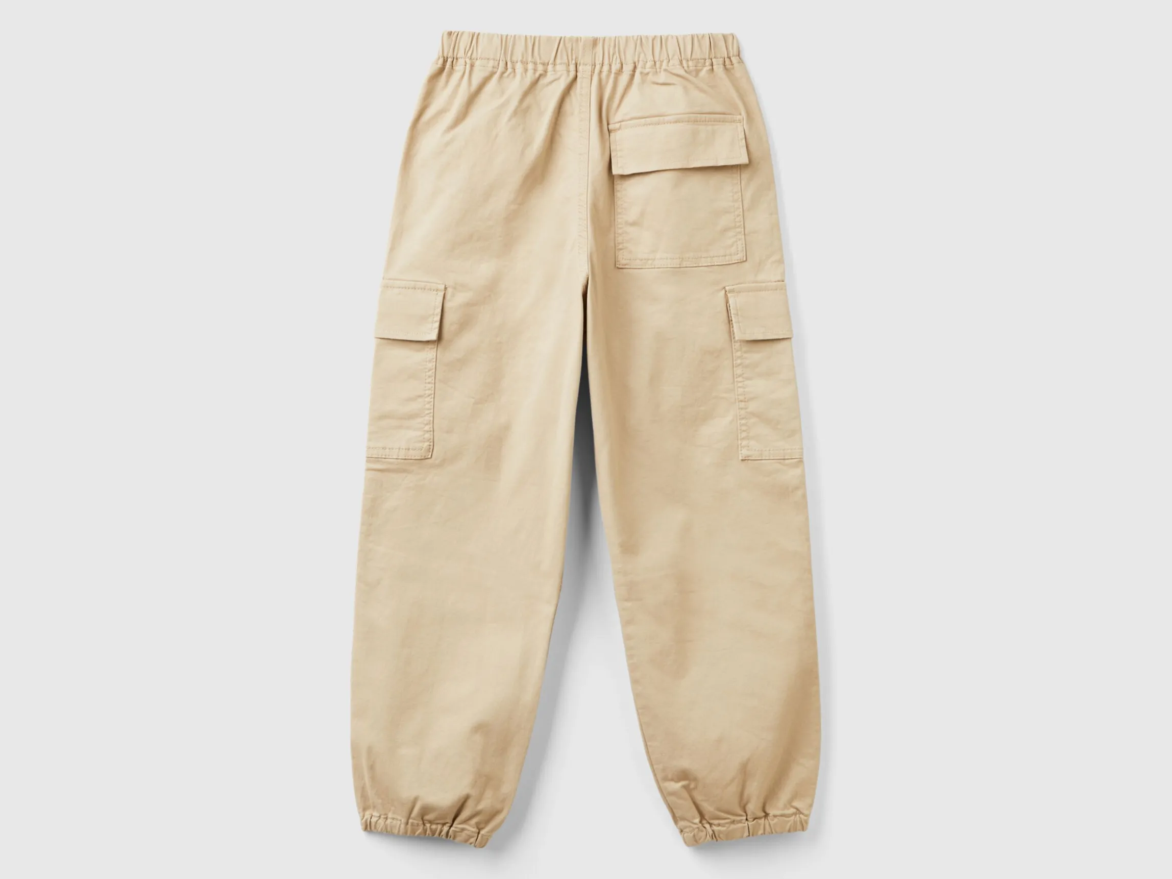Parachute trousers in stretch cotton