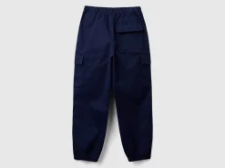 Parachute trousers in stretch cotton