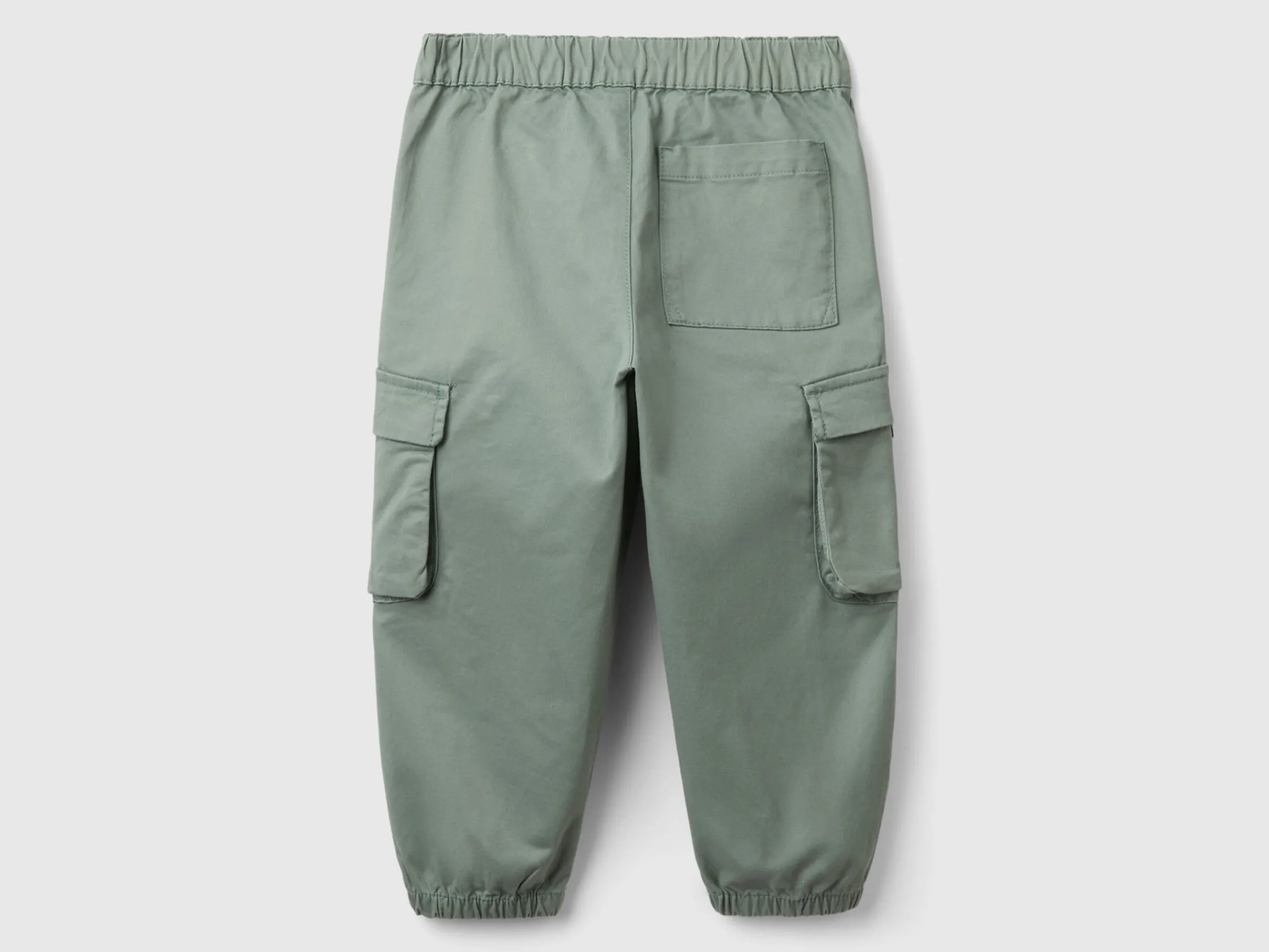 Parachute trousers in stretch cotton
