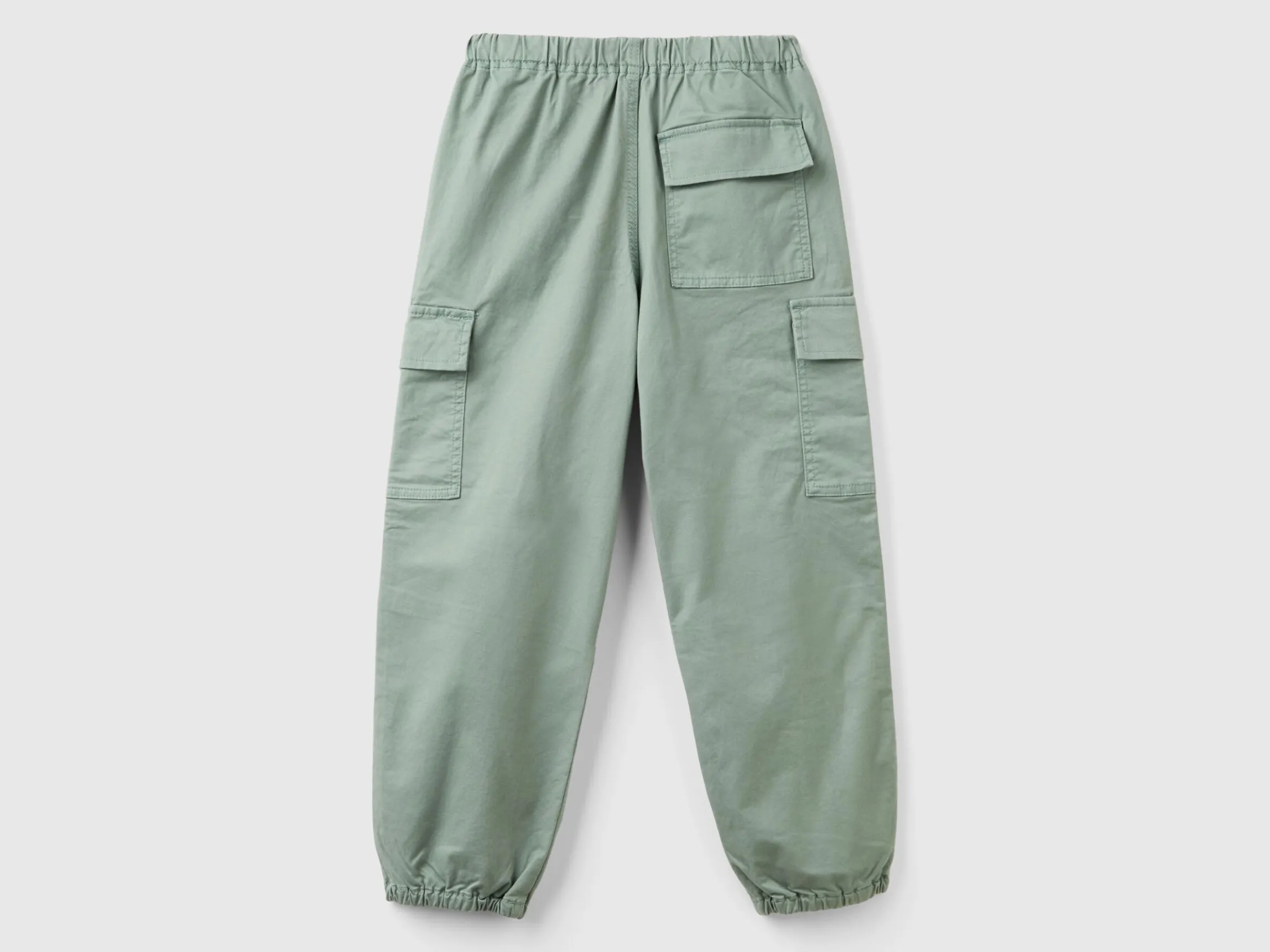 Parachute trousers in stretch cotton