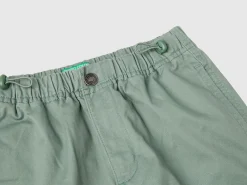 Parachute trousers in stretch cotton