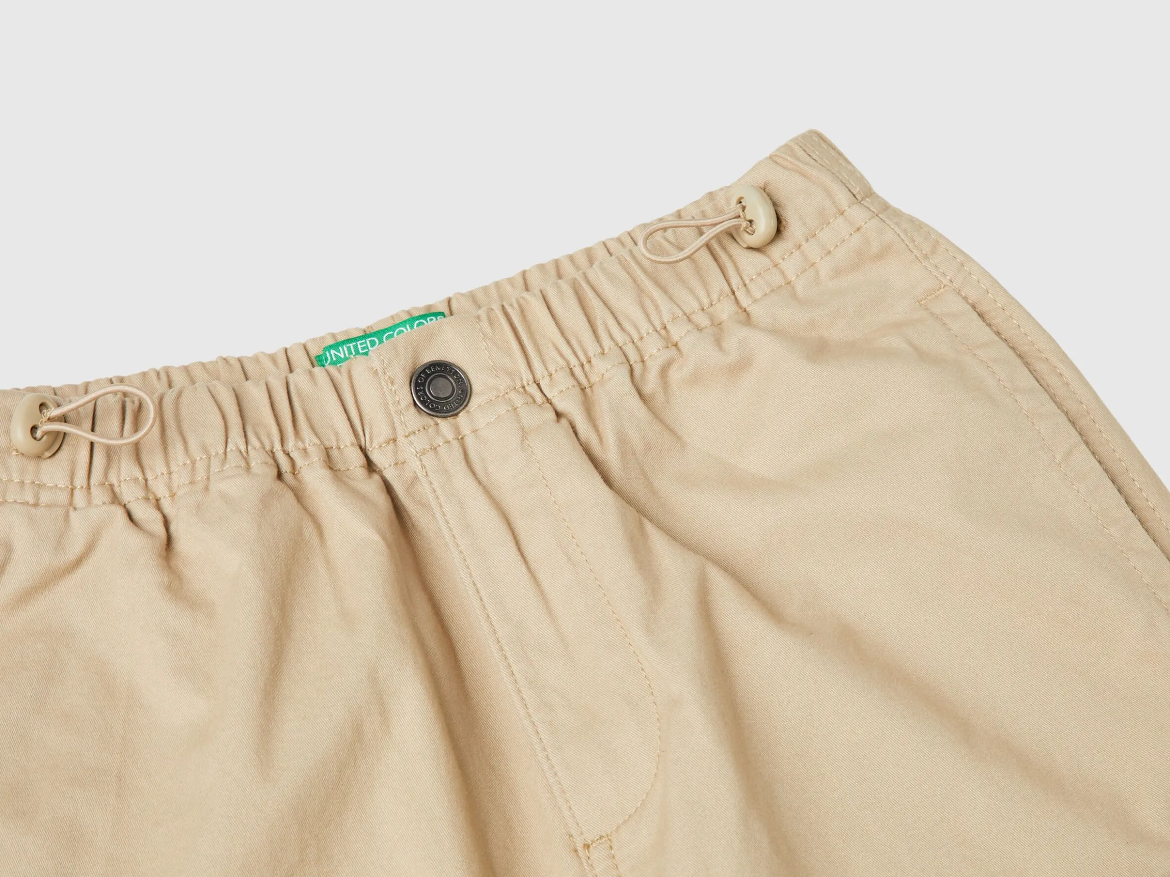 Parachute trousers in stretch cotton