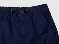 Parachute trousers in stretch cotton