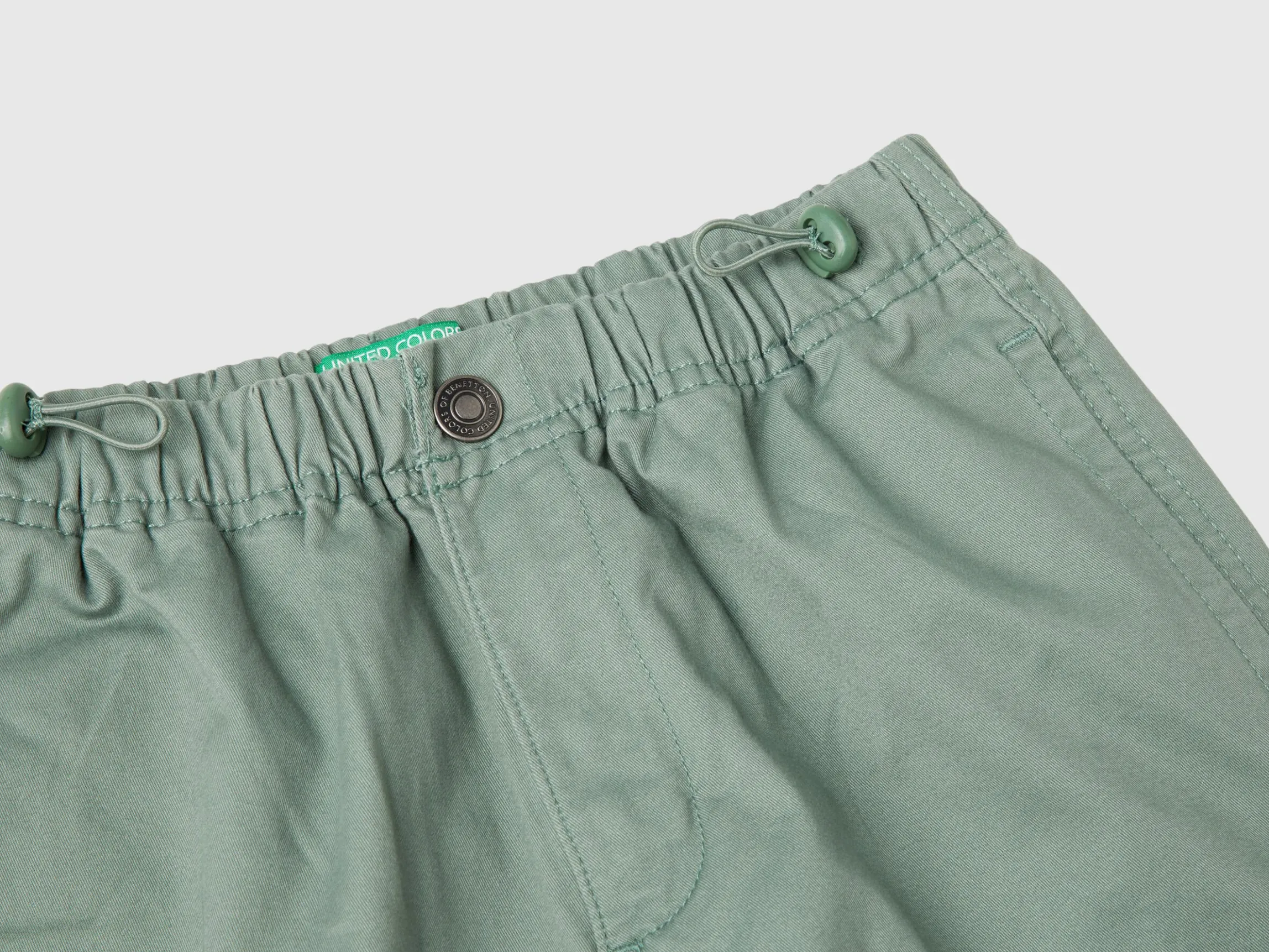Parachute trousers in stretch cotton