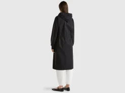 Parka in cotton and nylon "Rain Defender" blend