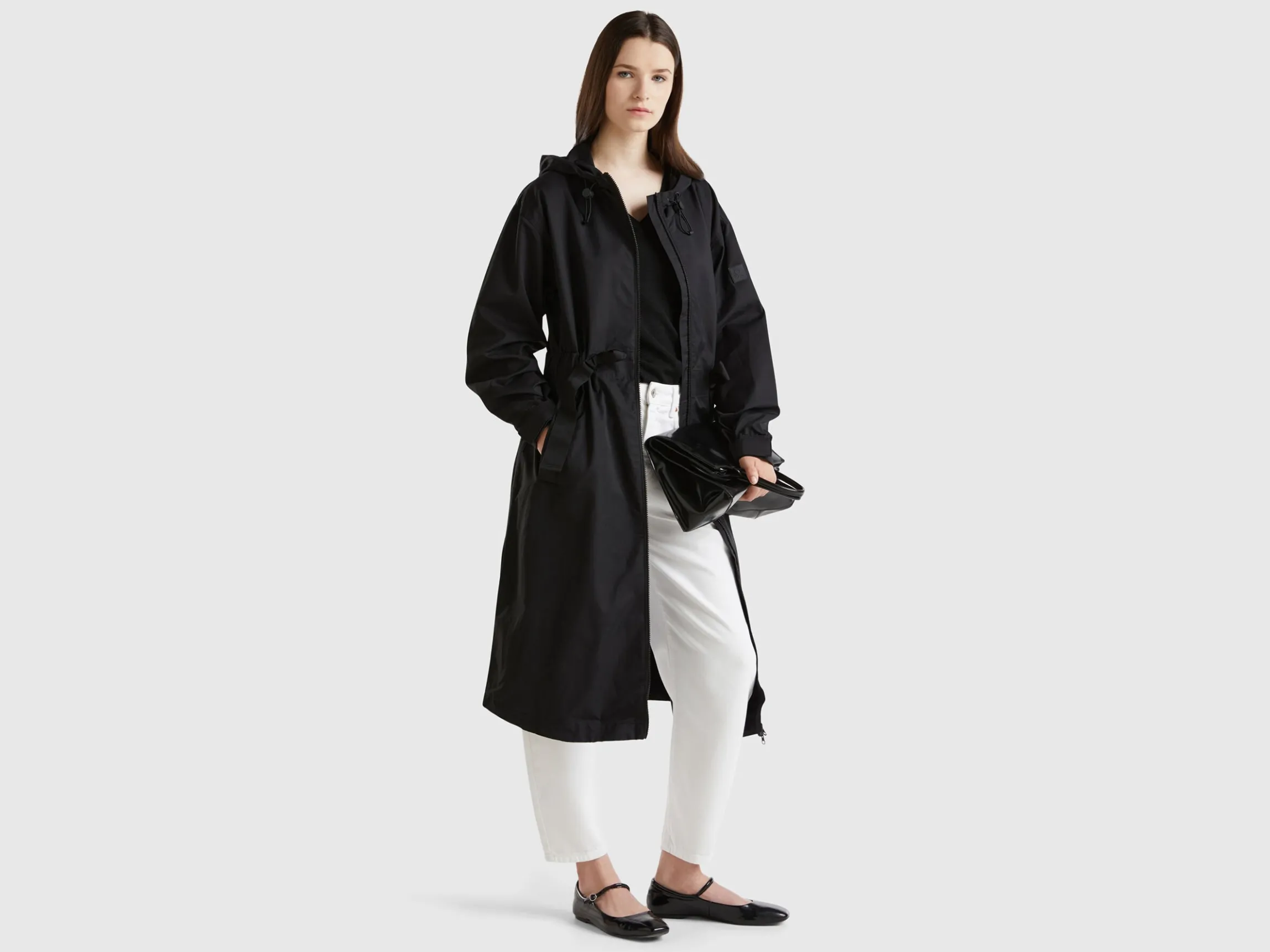 Parka in cotton and nylon "Rain Defender" blend