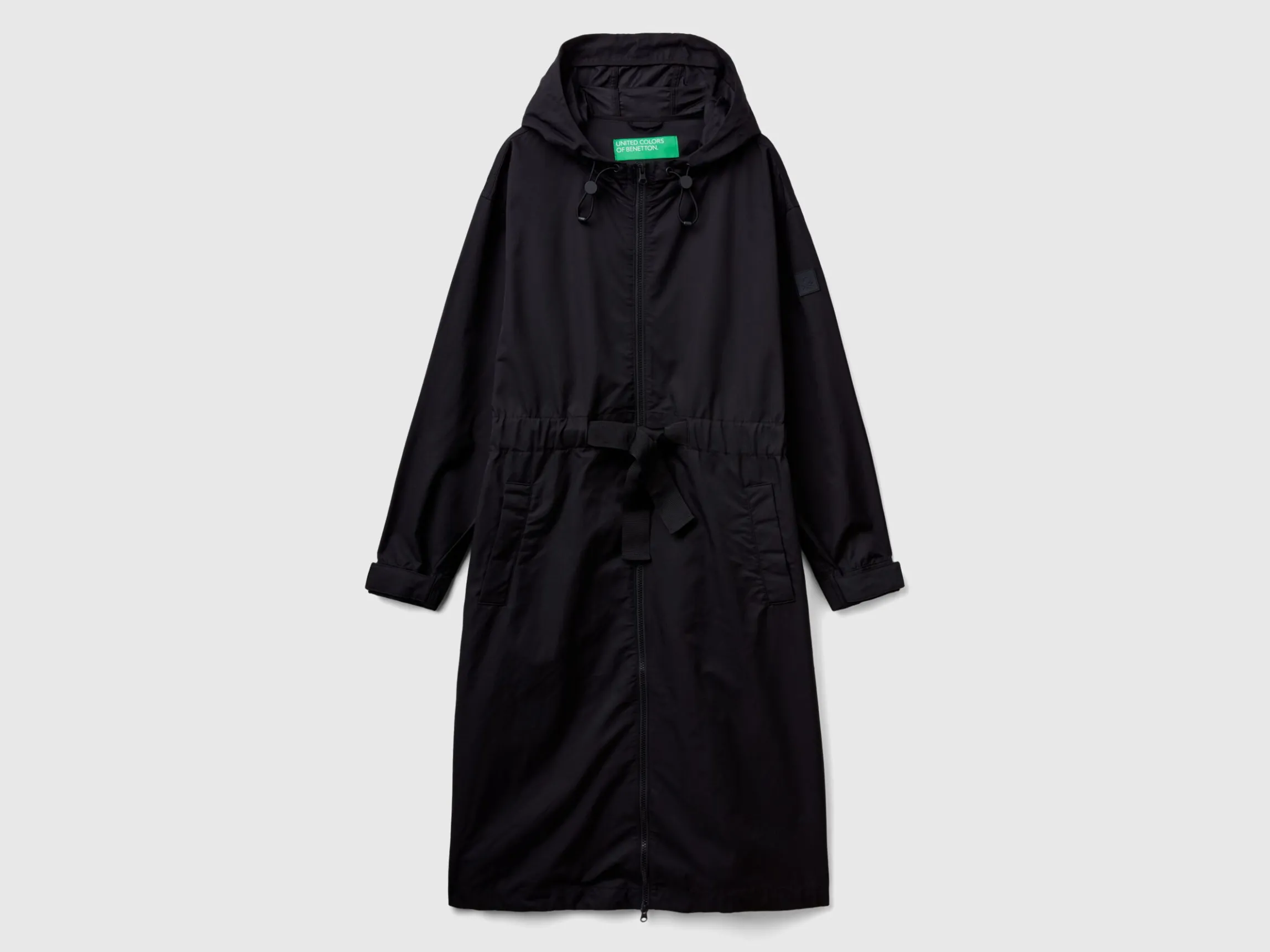 Parka in cotton and nylon "Rain Defender" blend