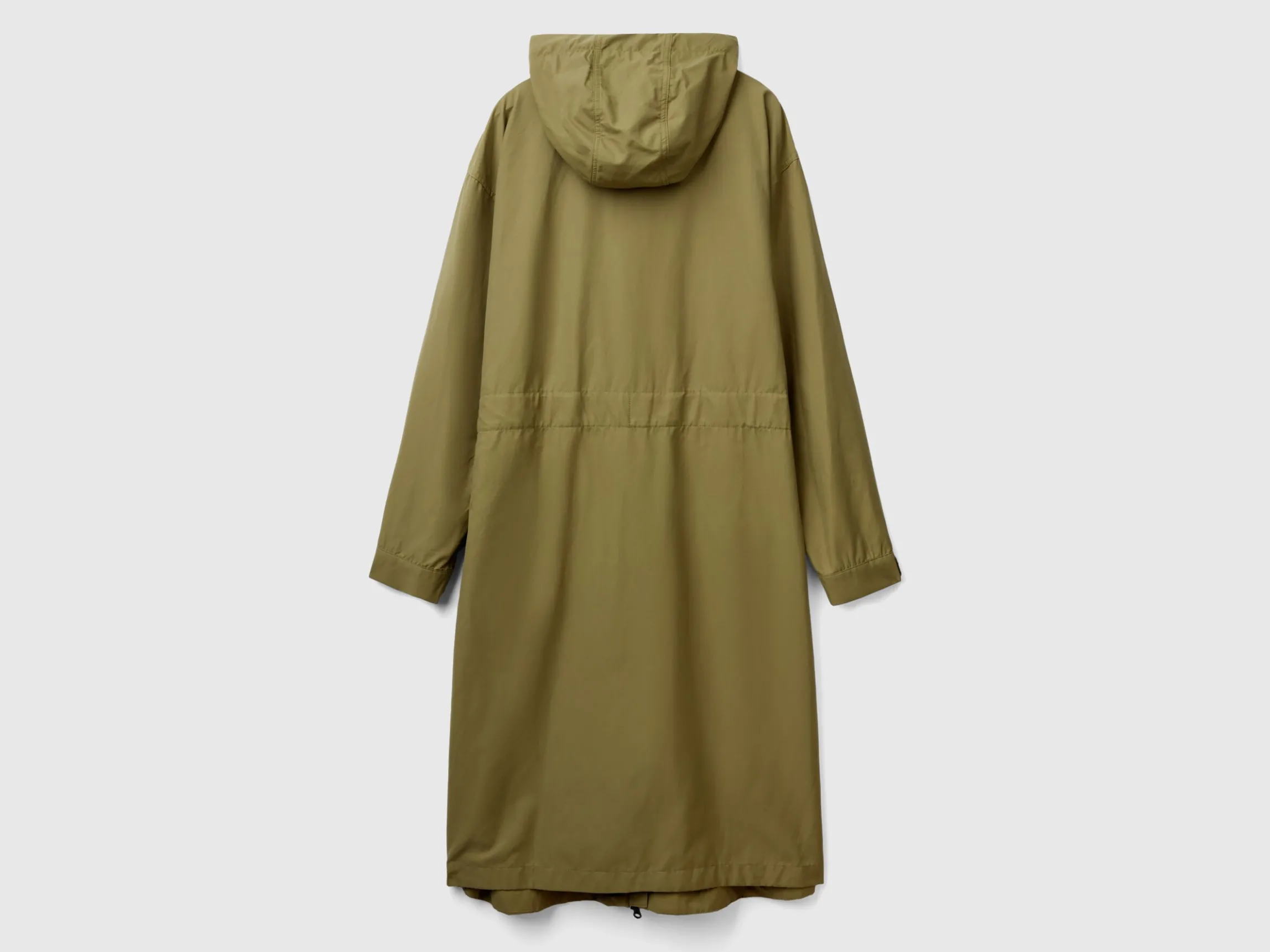 Parka in cotton and nylon "Rain Defender" blend