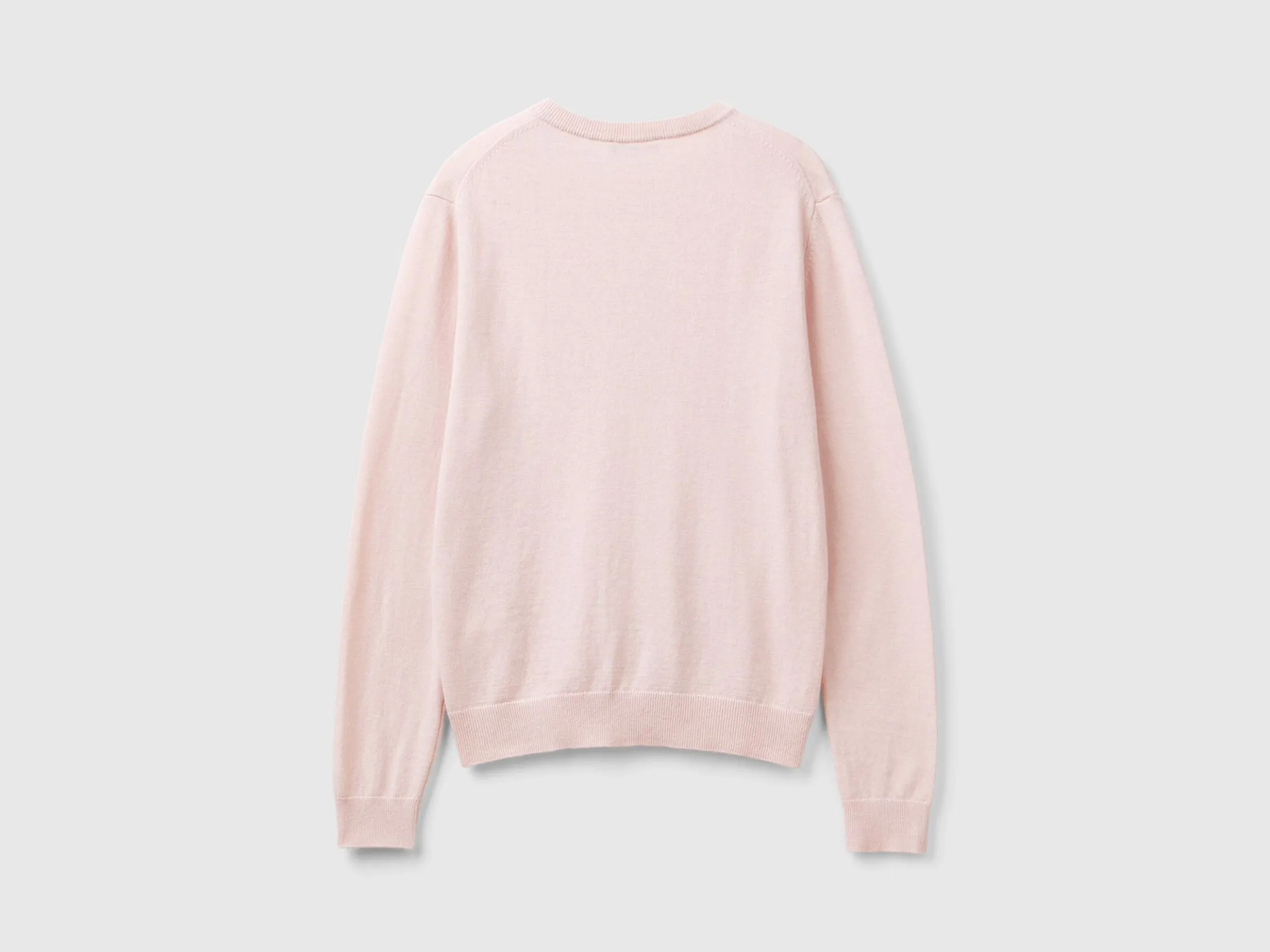 Pastel pink cardigan in wool and cashmere blend