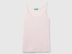 Pastel pink tank top in pure cotton