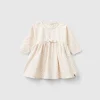 Patterned dress with bow