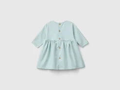 Patterned dress with bow