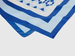 Patterned foulard in recycled fabric