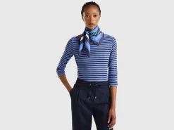Patterned foulard in recycled fabric