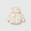 Patterned jacket with zip and hood