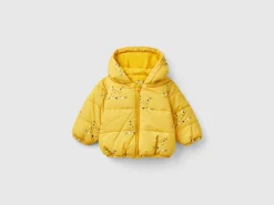 Patterned jacket with zip and hood