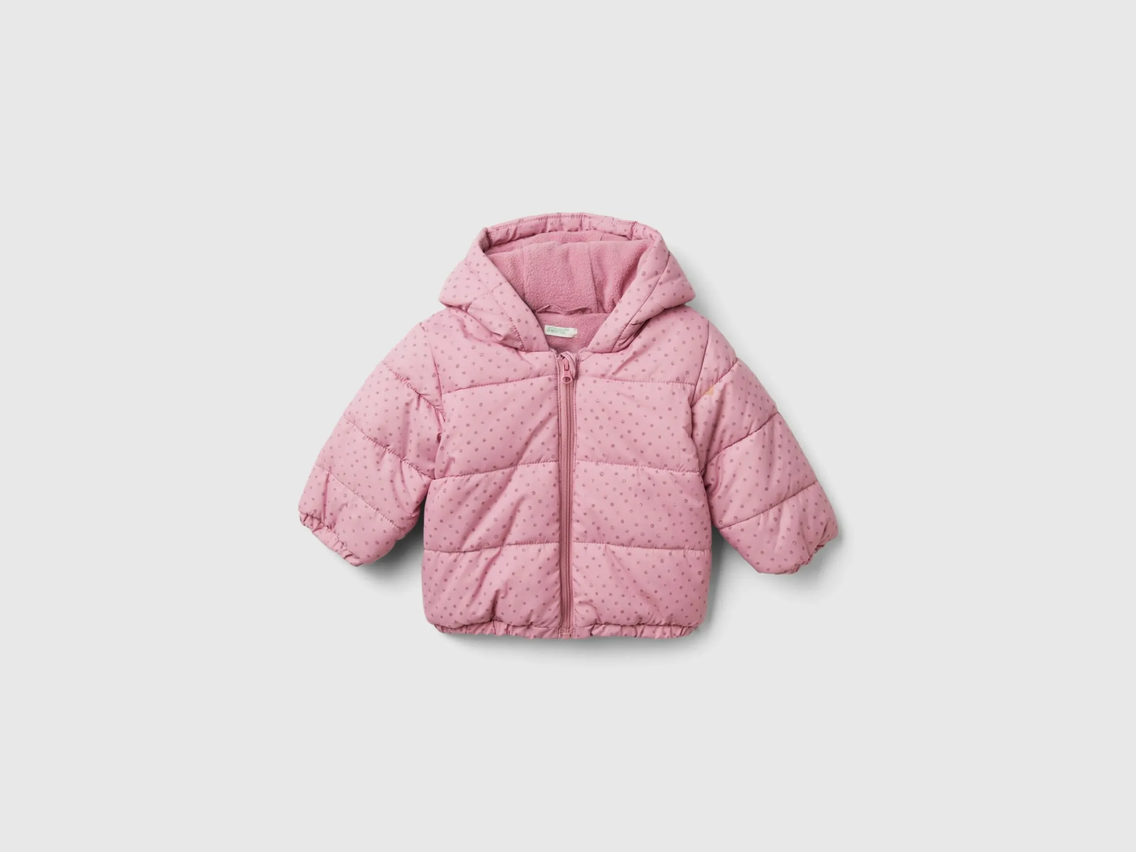 Patterned jacket with zip and hood