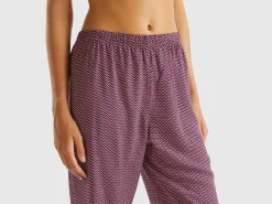 Patterned pyjamas in pure viscose