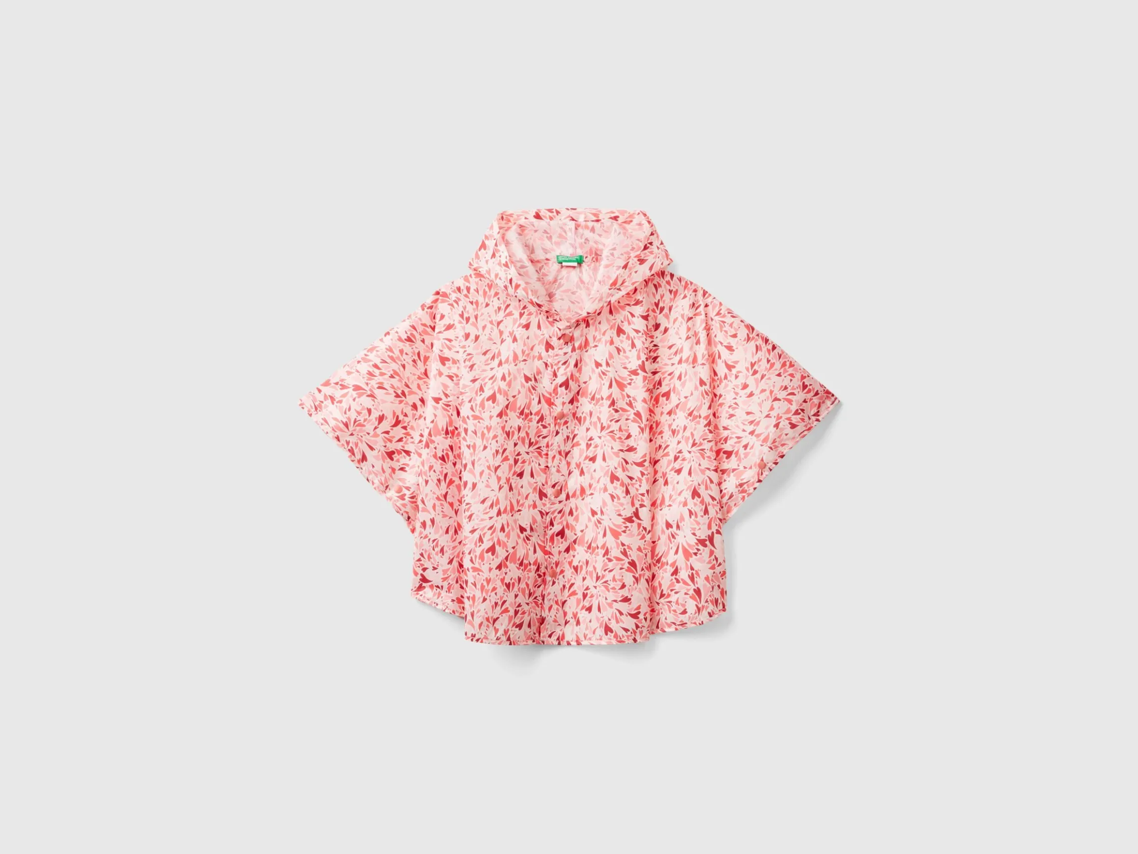 Patterned rain poncho