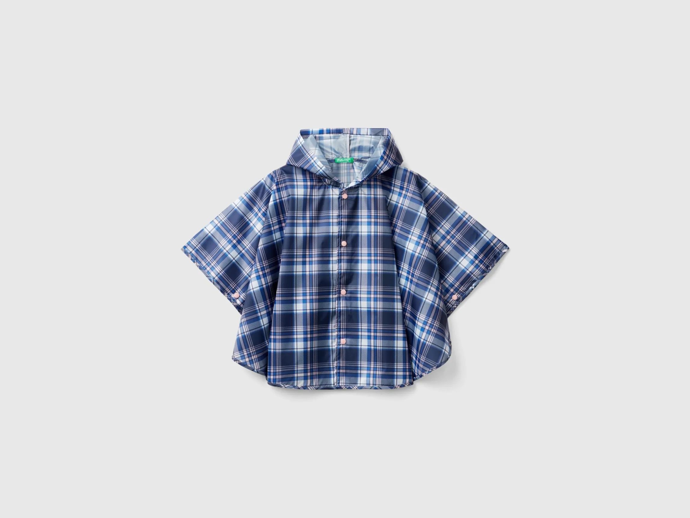 Patterned rain poncho