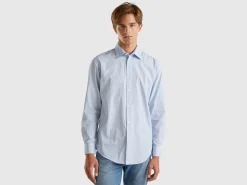 Patterned shirt in organic cotton
