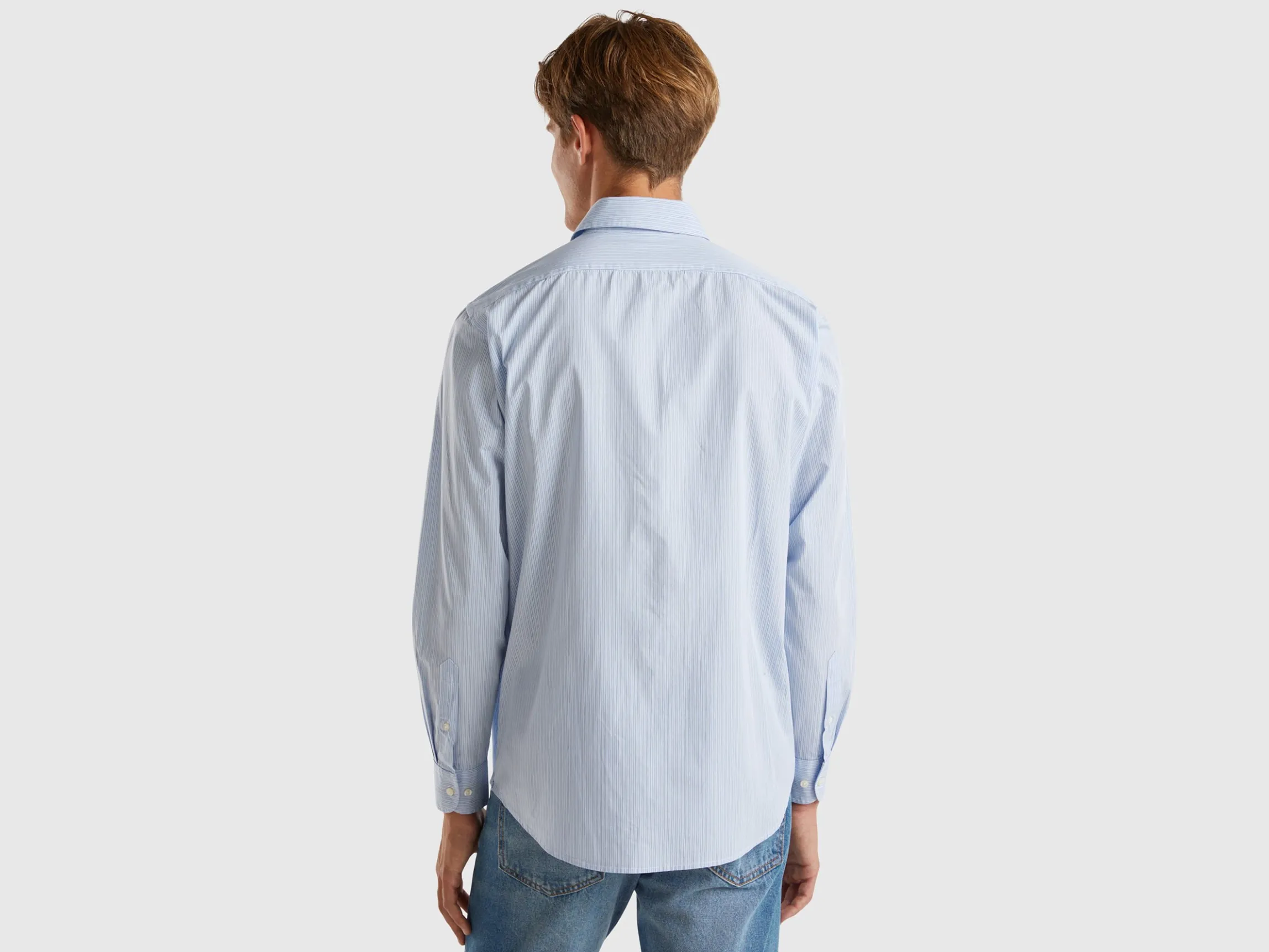 Patterned shirt in organic cotton