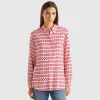 Patterned shirt in viscose