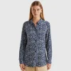 Patterned shirt in viscose