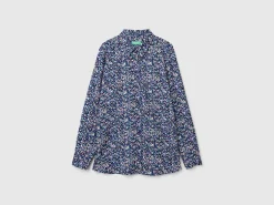 Patterned shirt in viscose