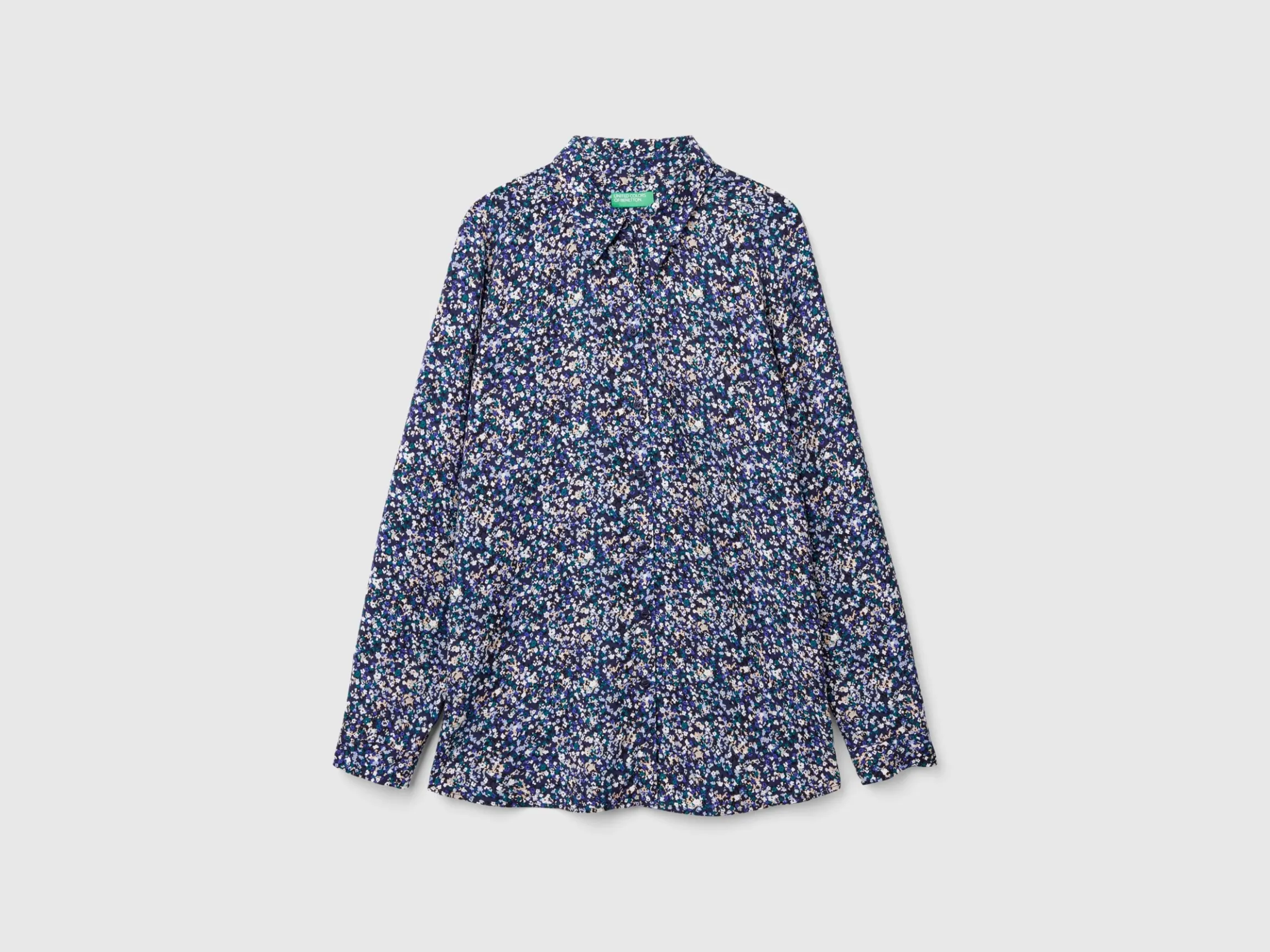 Patterned shirt in viscose