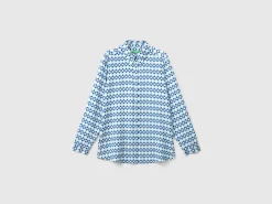 Patterned shirt in viscose